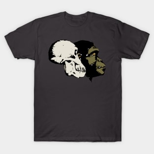 Vintage Evolution skull ape monkey T-Shirt